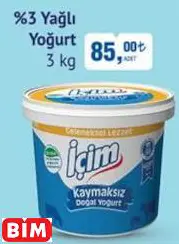 İÇİM %3 YAĞLI YOĞURT
